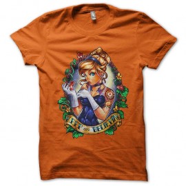 Shirt cendrillon orange pour homme et femme