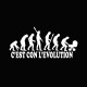 Shirt Evolution blanc/noir pour homme et femme