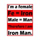 Shirt iron man definition blanc pour homme et femme