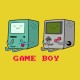Shirt happy Game Boy jaune pour homme et femme