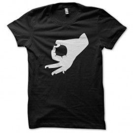 Shirt signe main noir pour homme et femme