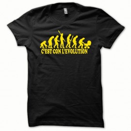 Shirt Evolution jaune/noir pour homme et femme