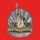 Shirt NewYork Rouge pour homme et femme