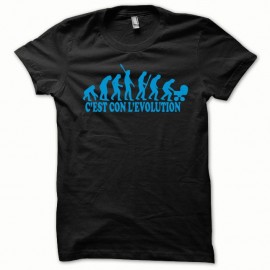 Shirt Evolution bleu/noir pour homme et femme