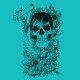 Shirt skull devil bleu ciel pour homme et femme