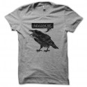 Shirt nevermore raven gris pour homme et femme