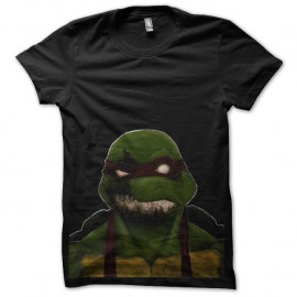 Shirt tortues ninja raphaelo zombie noir pour homme et femme