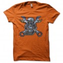 Shirt logo outil moto en crane Orange pour homme et femme