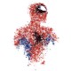 Shirt Spider Man efftets peinture pour homme et femme