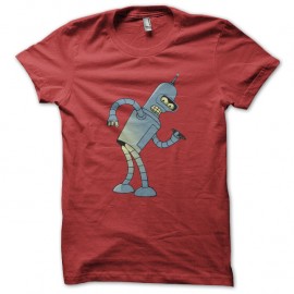 Shirt bender futurama rouge pour homme et femme