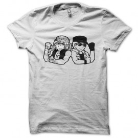 Shirt chibi ikari ralf et clark blanc pour homme et femme
