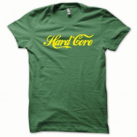Shirt Hard Core Jaune/Vert Bouteille pour homme et femme
