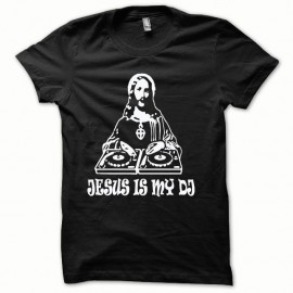 Shirt Jesus is my DJ version flavor blanc/noir pour homme et femme