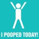 Shirt i pooped today bleu ciel pour homme et femme