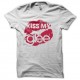 Shirt kiss my glee blanc pour homme et femme