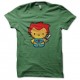 Shirt Hello kitty version sauvage vert pour homme et femme