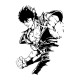 Shirt ken shiro blanc pour homme et femme