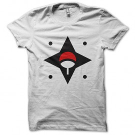 Shirt Konohal symbole naruto blanc pour homme et femme