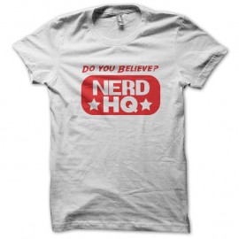 Shirt nerd haute qualite blanc pour homme et femme