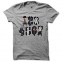 Shirt scott pilgrim vs le monde personnages gris pour homme et femme