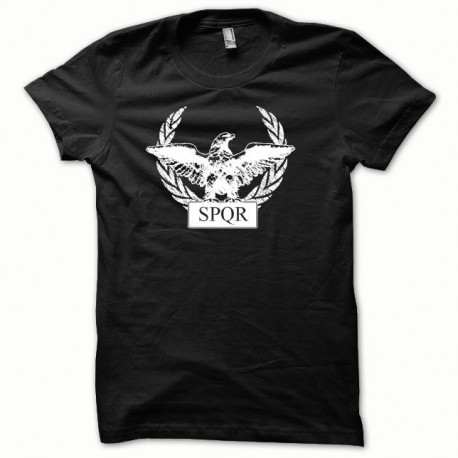 Shirt SPQR Rome blanc/noir pour homme et femme