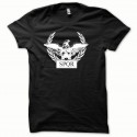 Shirt SPQR Rome blanc/noir pour homme et femme