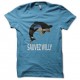Shirt il faut Sauvez Willy affiche bleu ciel pour homme et femme