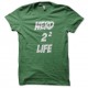 Shirt nerd 2 life vert pour homme et femme