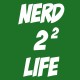 Shirt nerd 2 life vert pour homme et femme