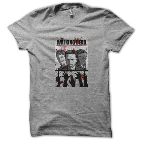Shirt The walking dead heath gris pour homme et femme