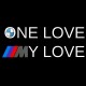 Shirt One love My love comparaison voiture BMW noir pour homme et femme