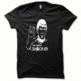 Shirt Parodie Star Trek Spock Shacker blanc/noir pour homme et femme
