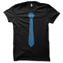 Shirt cravate noir pour homme et femme