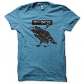 Shirt Nevermore bleu ciel pour homme et femme