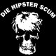 Shirt die hipster scum noir pour homme et femme