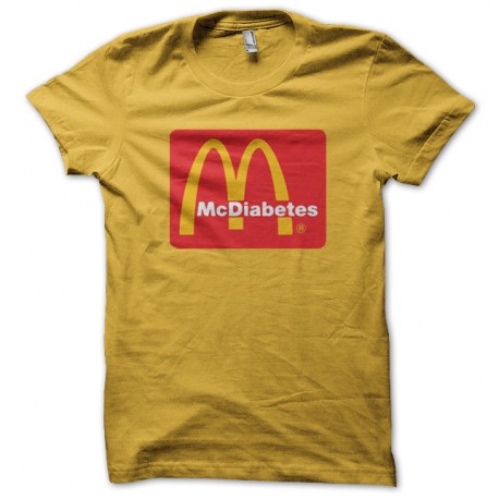 Shirt McDiabetes macdo jaune pour homme et femme