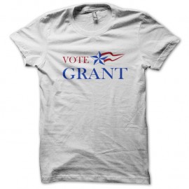 Shirt Vote Grant blanc pour homme et femme