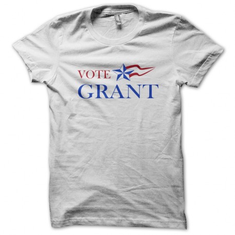 Shirt Vote Grant blanc pour homme et femme
