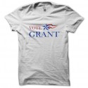 Shirt Vote Grant blanc pour homme et femme