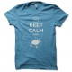 Shirt keep calm et ronfles bleu ciel pour homme et femme