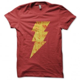 Shirt Flash Shazam rouge pour homme et femme