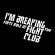 Shirt fight club noir pour homme et femme