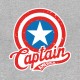 Shirt captain america version vintage gris pour homme et femme