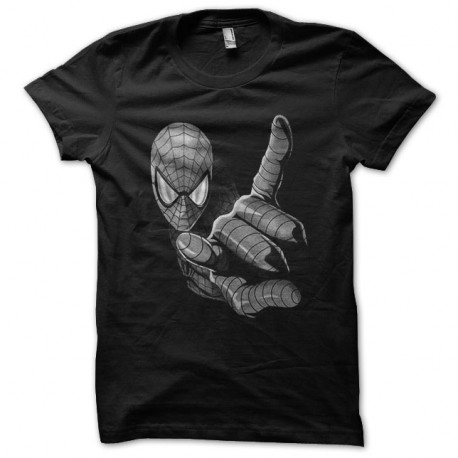 Shirt spiderman rocks noir pour homme et femme