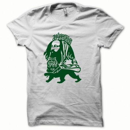 Shirt Rastafarl vert/blanc pour homme et femme