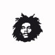 Shirt Bob Marley noir/blanc pour homme et femme
