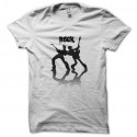 Shirt rock metal blanc pour homme et femme