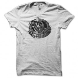 Shirt Sons of Anarchy logo blanc pour homme et femme
