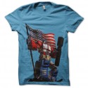 Shirt optimus prime transformers bleu ciel pour homme et femme