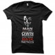 Shirt citation oscar wilde noir pour homme et femme
